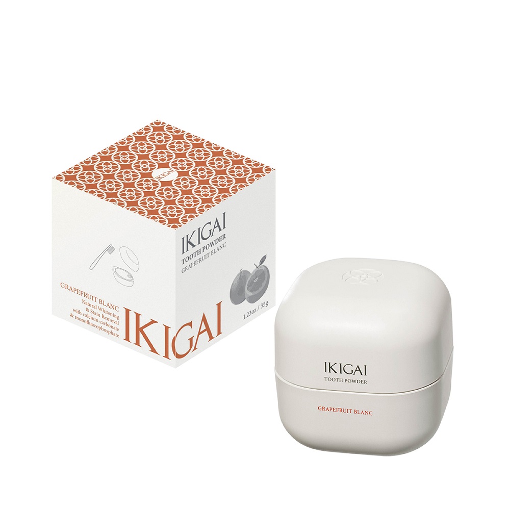 IKIGAI 牙粉-葡萄柚白花(35g/瓶), , small